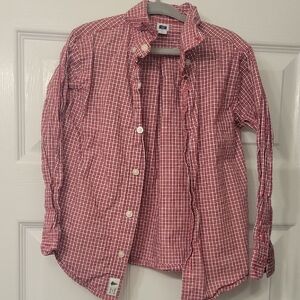 Janie & Jack Kids' Red Plaid Casual Shirt